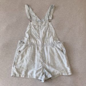 Azure Skies by Aritzia ~ light wash overall shorts